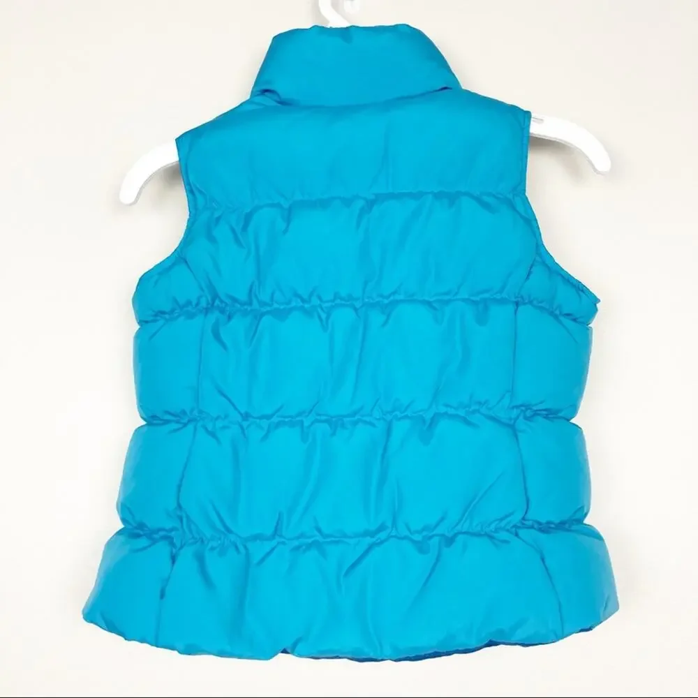 Lands End Blue Puffer Vest Sz S Kids